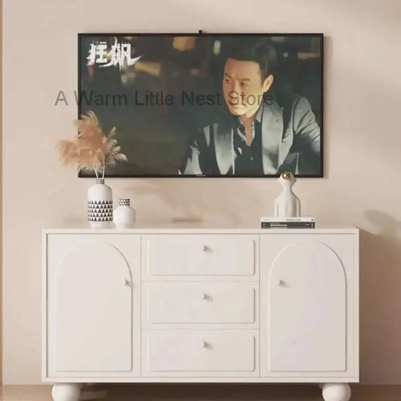 

White Shelf Tv Table Entertainment Luxury Display White Dressers Wood Speaker Tv Stands Universal Muebles Bedroom Furniture