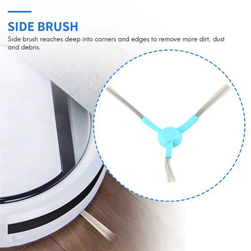 Cecotec Conga 4090 5090 3090 6090-A78U 용 8 Pcs 로봇 식 진공 청소기 사이드 브러시 교체