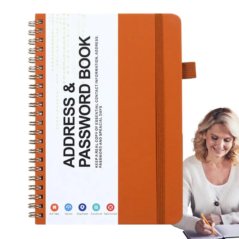 Password Book With Alphabetical Tabs Password Keeper Notepad Password Keeper Book For Women Men Home Meeting Room