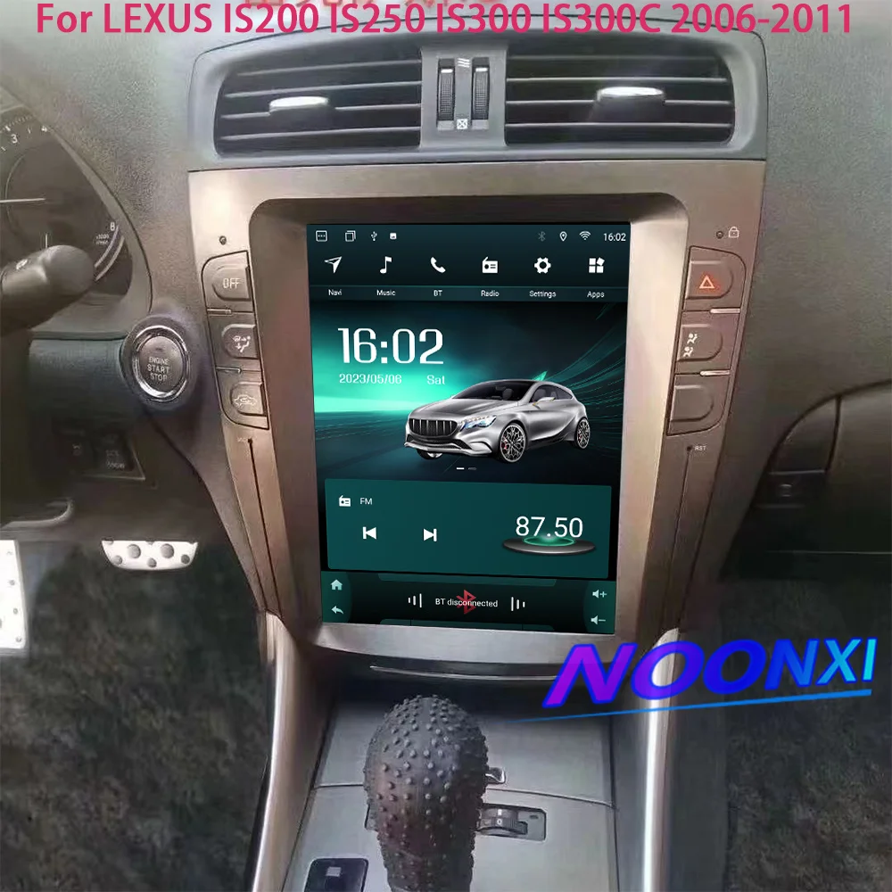 Android 13.0 For LEXUS IS200 IS250 IS300 IS300C Tesla System Carplay Car Video Player Central Multimedia Stereo Screen Head Unit