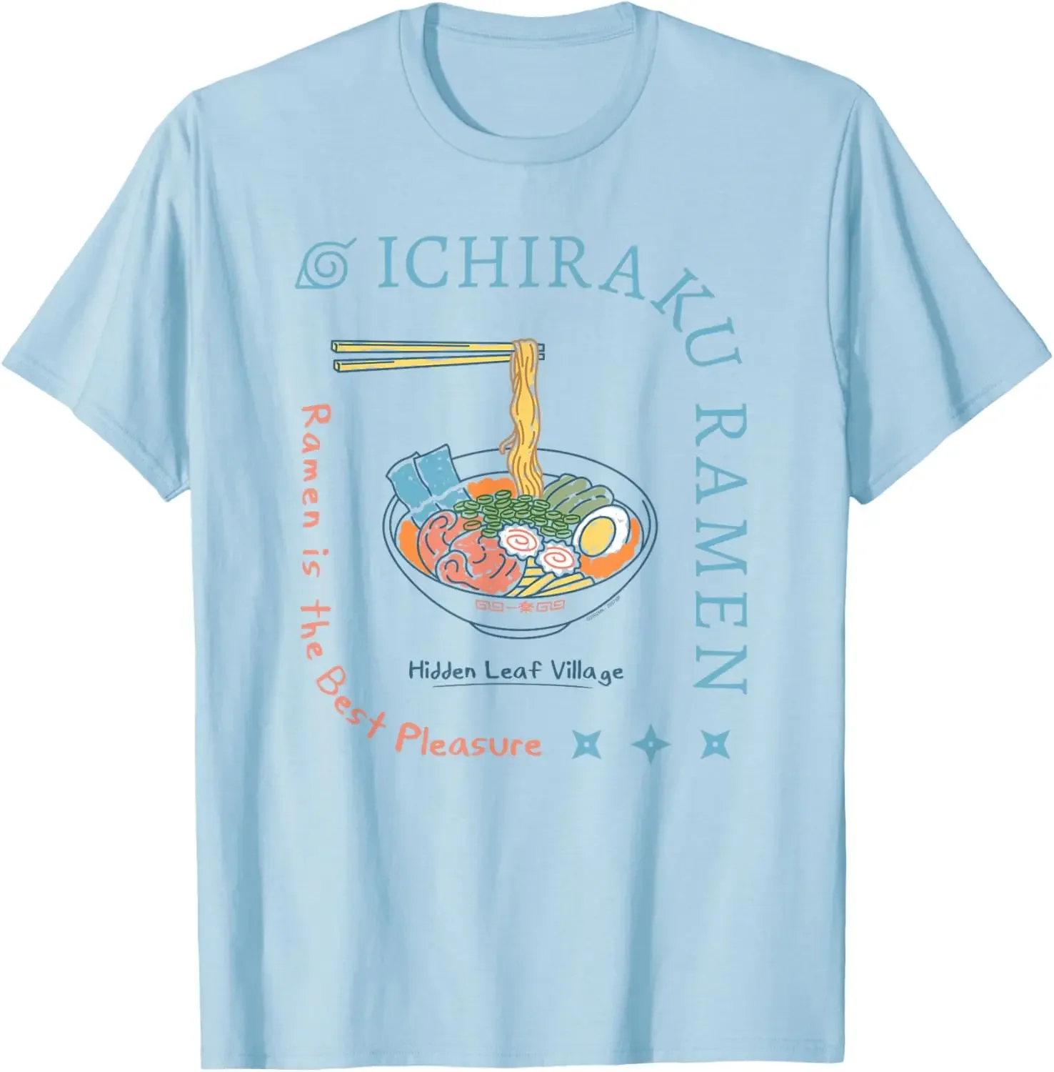 

Original MINISO Naruto Shippuden Ichiraku Ramen Dinner Party Anime T-Shirt