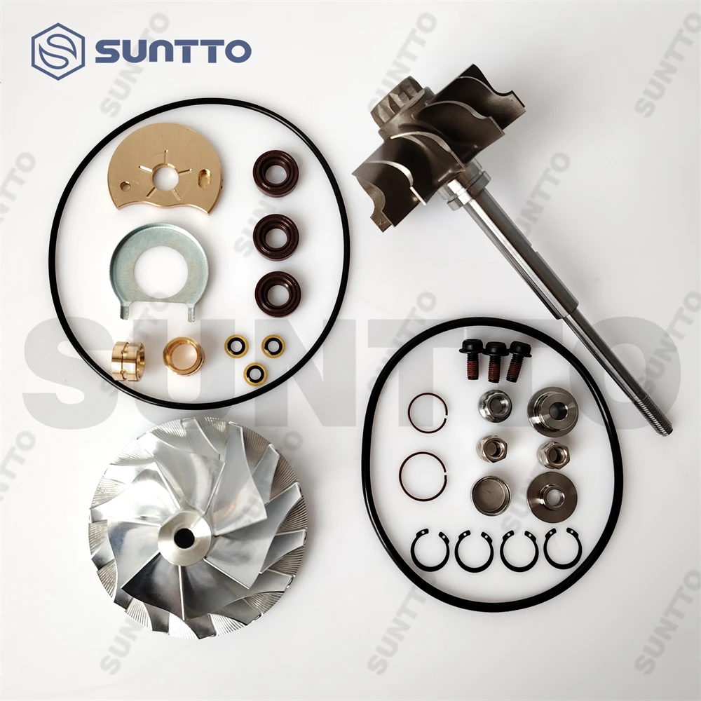 

Upgrade HE300V HE351V Turbocharger Rebuild Repair Kit OE Lip/STG with Shaft and Billet Comp. Wheel 3771664/ 2881708/ 3771710