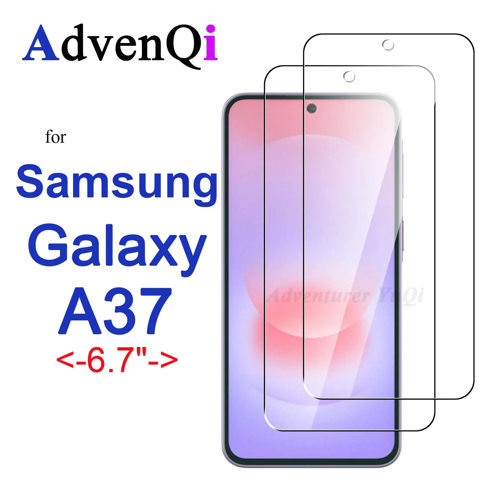 Screen Protector For Samsung Galaxy A37 5G 6.7 inch Tempered Glass HD Crystal Mica 9H Anti Scratch Shockproof Case Friendly