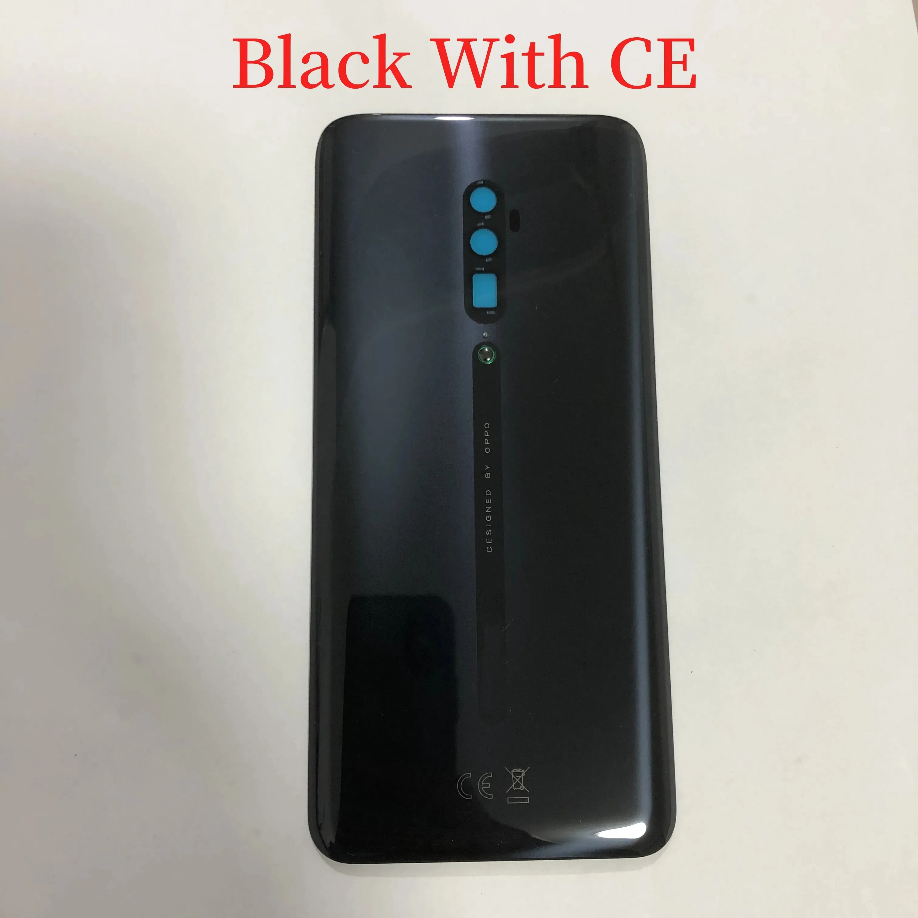 AAA Back Glass Housing Door Rear Cover For OPPO Reno 10X ZOOM Back Battery Case CPH1919 Phone Shell Lid + Adhesive With Logo