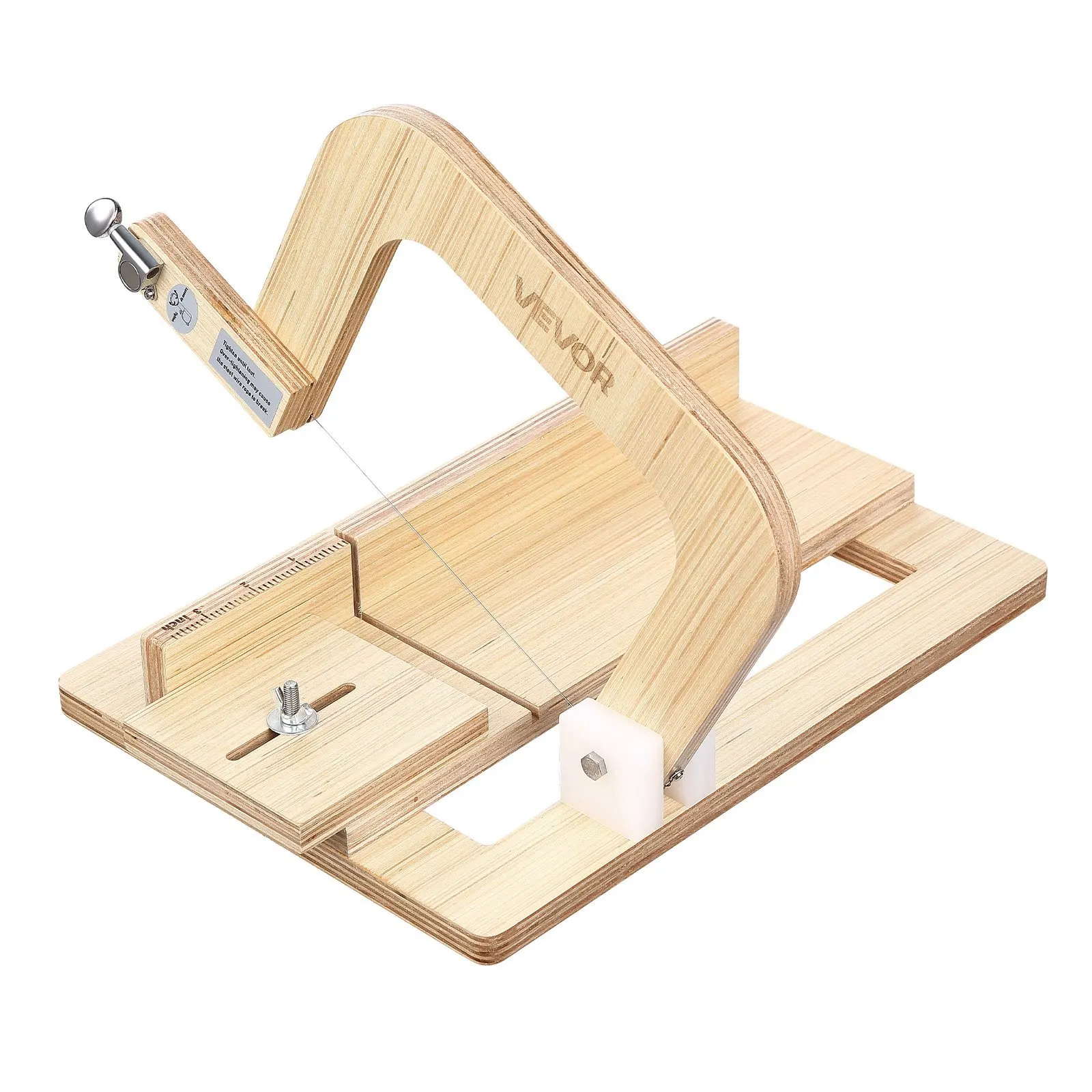 

Резак для мыла, регулируемая толщина 0-2 дюйма, деревянный резак для мыла с регулируемым натяжением проволоки из нержавеющей стали, с дополнительными проволоками.