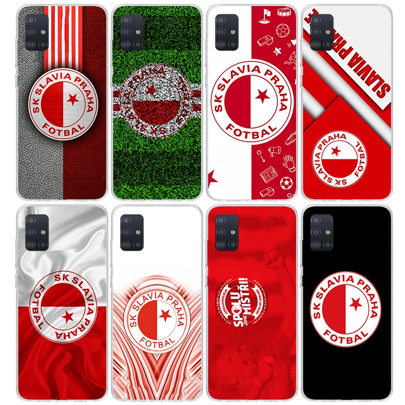 Sk Slavia Praha Czech Republic Phone Case For Samsung Galaxy A51 A50S A41 A40 A31 A30S A21S A20S A10S A20E A71 A70 A6 A7 A8 A9 P