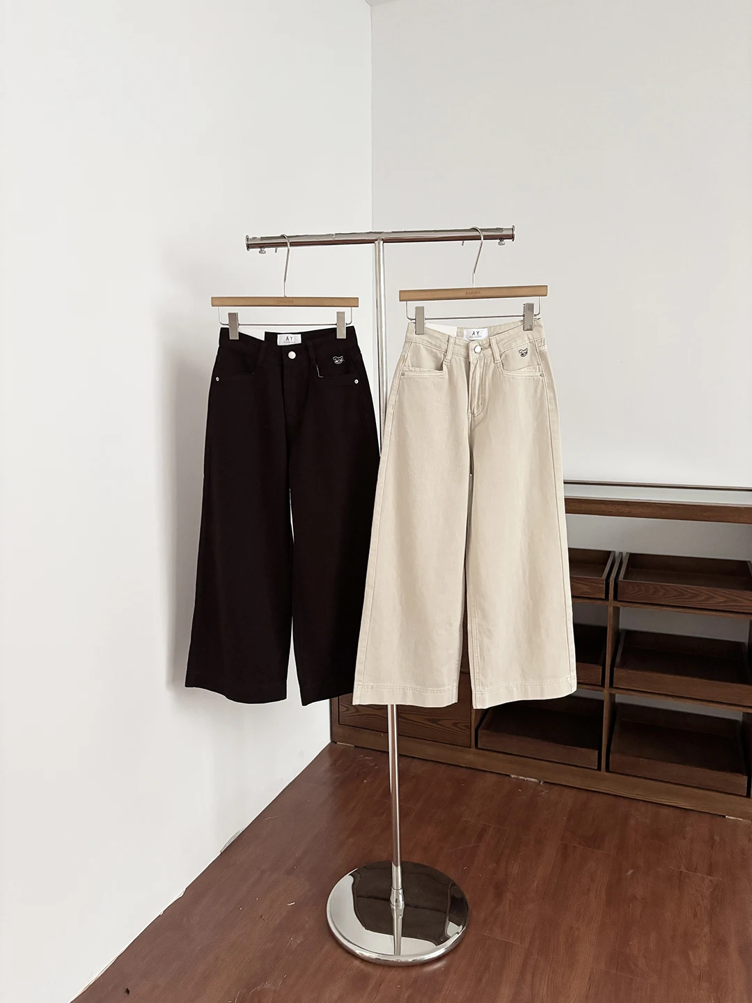 

Retro High Waist Wide Leg Nine Pants Women Summer American Cool High Street Loose Jeans Straight Leg Pants Casual Loose Fit
