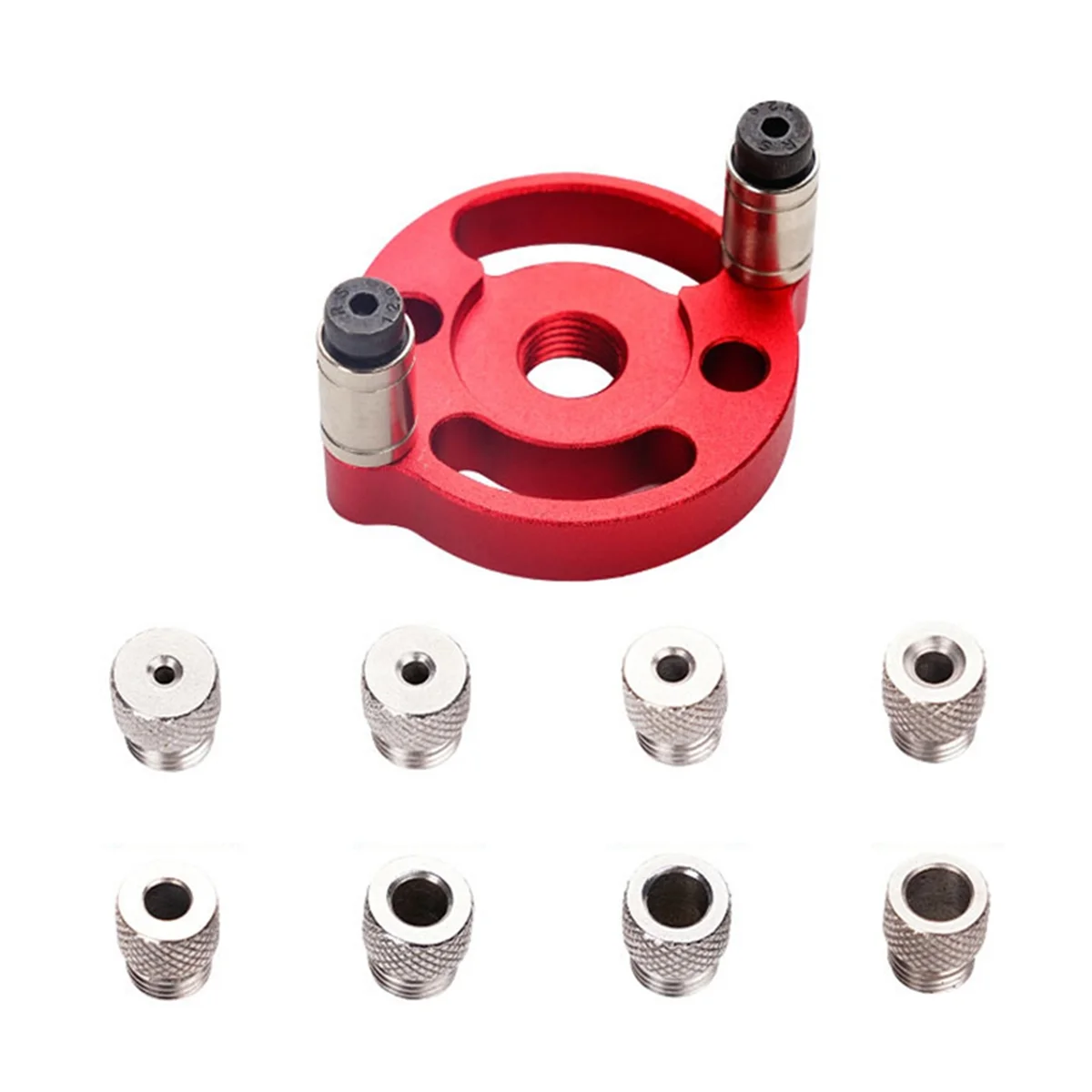 Vertical Doweling Jig Woodworking Hole Puncher Self-Centering Drill Guide Locator for Furniture Connection Tools