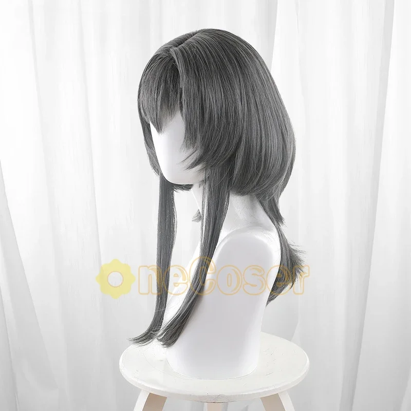 Yori Asanagi Cosplay Wig Anime Whisper Me a Love Song Gray Hair Heat-resistant Fiber Hair Wig Cap Halloween Party Girls Women