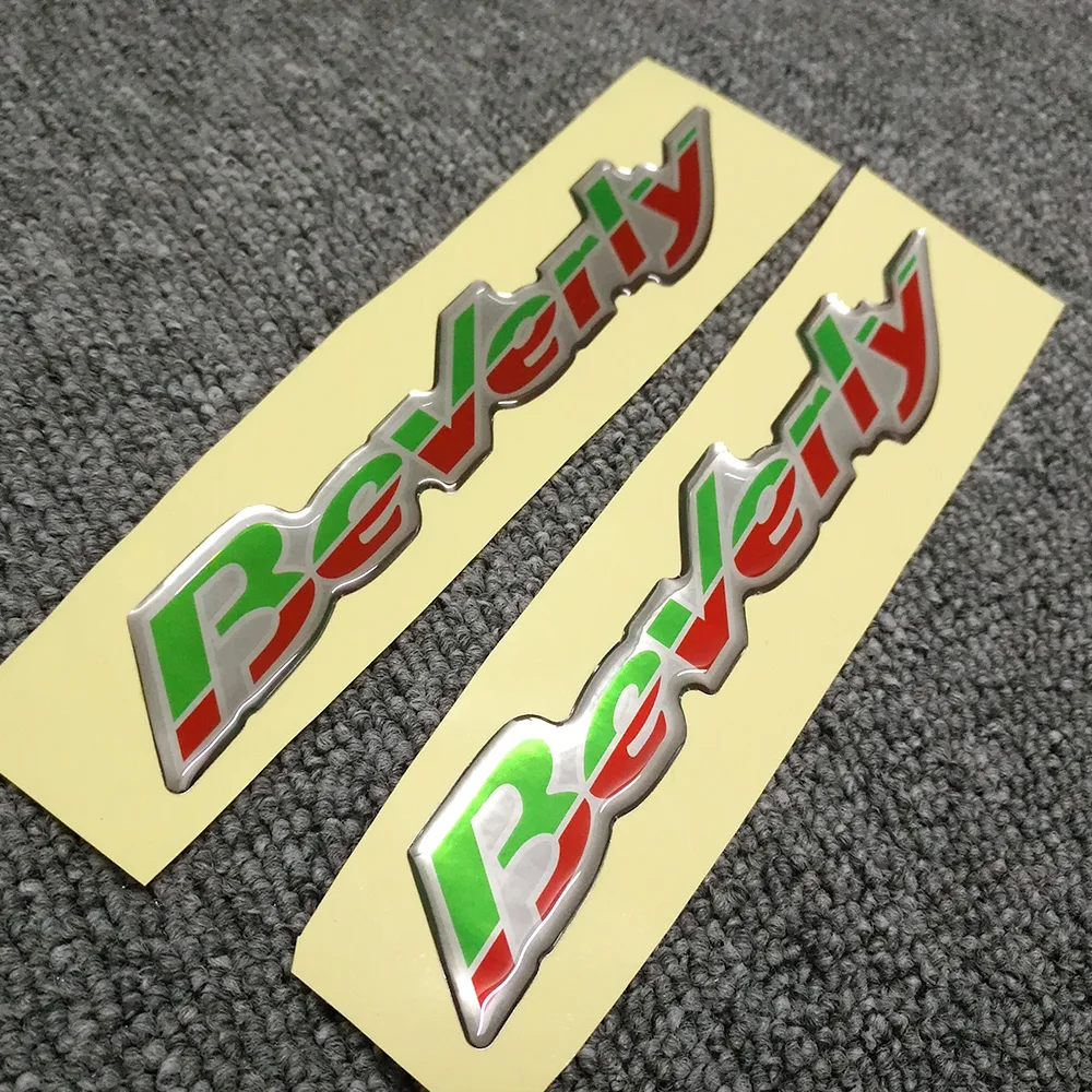 Voor Piaggio Beverly Moto Scooter 125 300 350 500 3d Embleem Badge Logo Stickers Sticker Motorfiets Verhogen