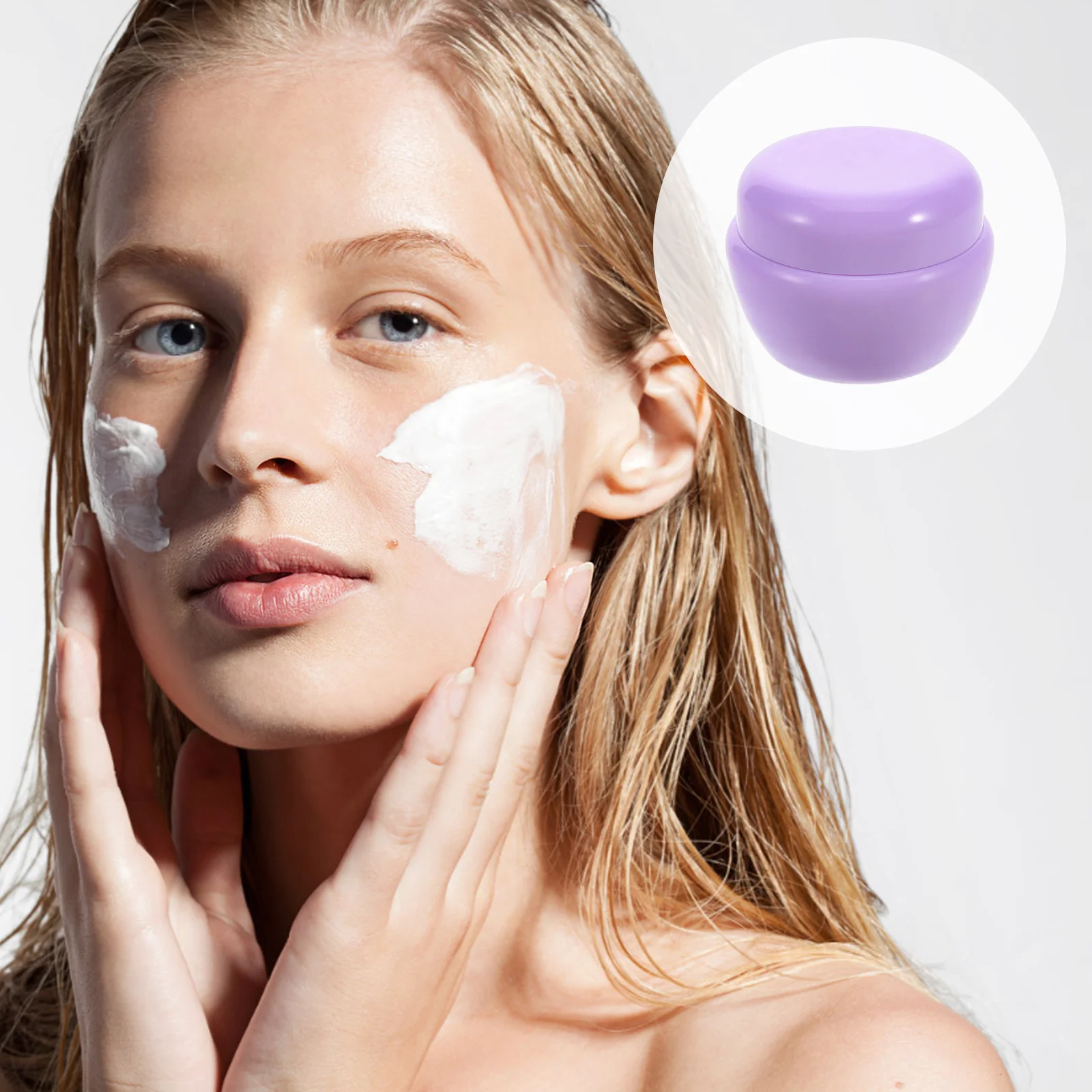 

12pcs 30G Mushroom Shape Cream Bottle Sift Proof Travel Container Packaging Jar For Eyeshadow Lotions Ointments Balms Empty