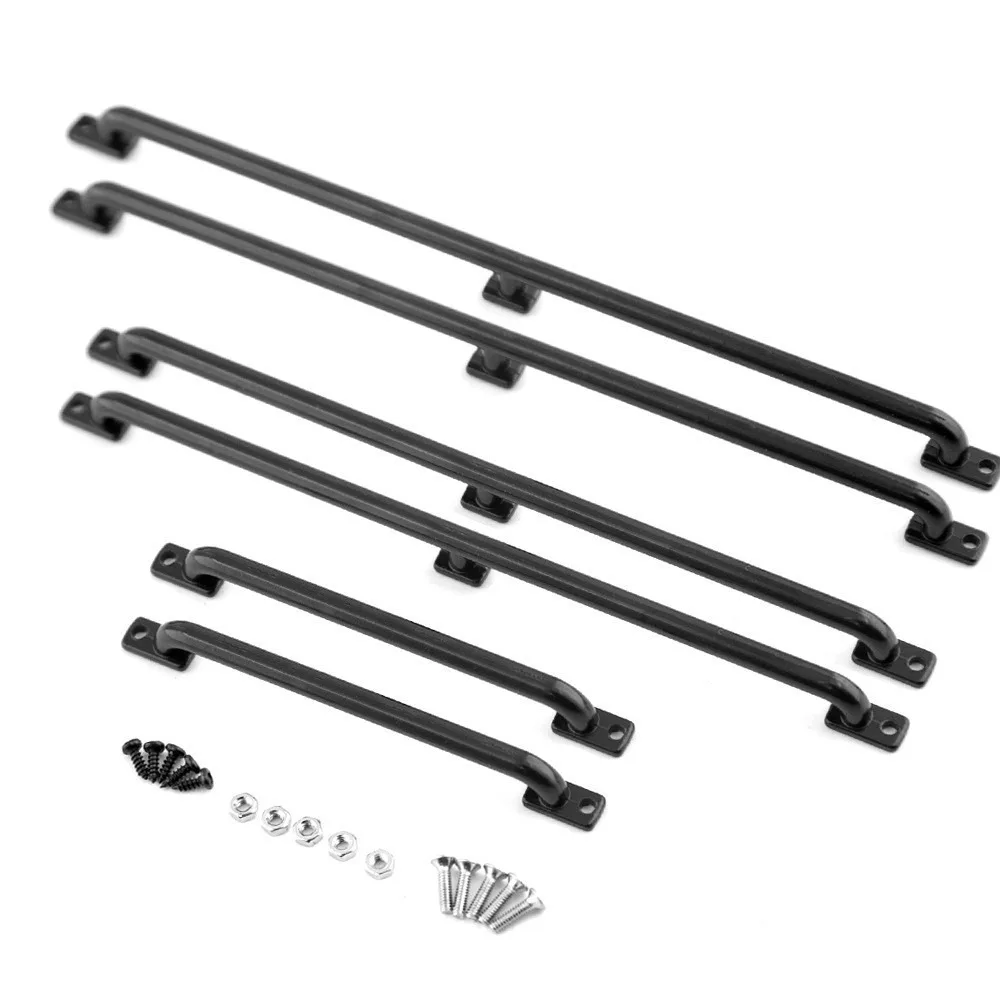 1/10 Universal Metal Handrail Kit - Realistic Crossbar for SCX10, TRX4, D90 RC Crawlers - Aluminum Roll Cage Upgrade Parts