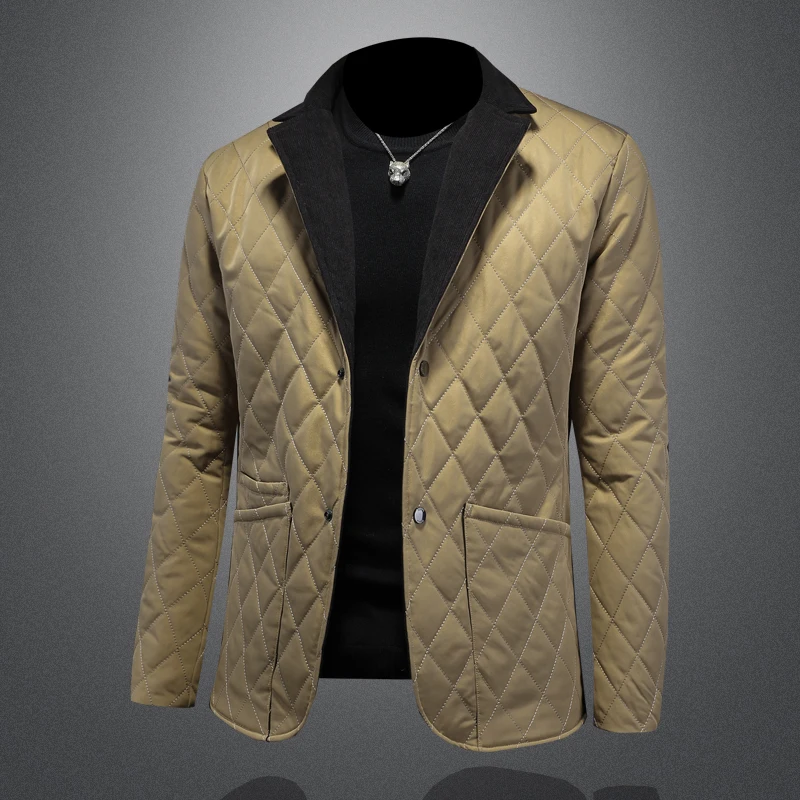 2024 Winter New Men's Needle Suit Collar Casual Down Jacket High Quality Duck Down Duck Down Content 90%