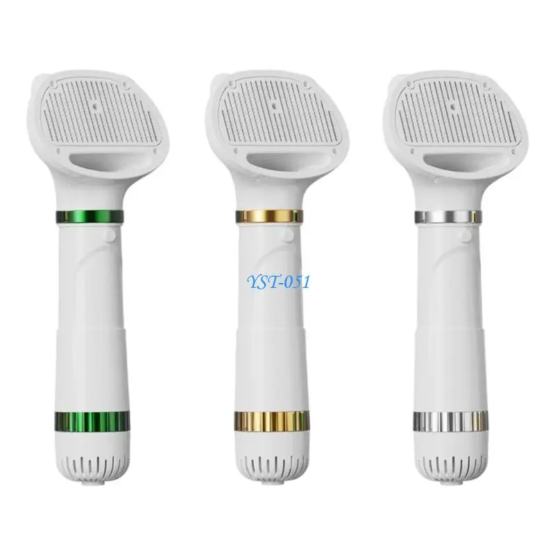 E15A Pet Hair Dryer And Grooming Brush 2 In 1 Low Noise Adjustable Speed With Grooming Comb For Dogs Cats