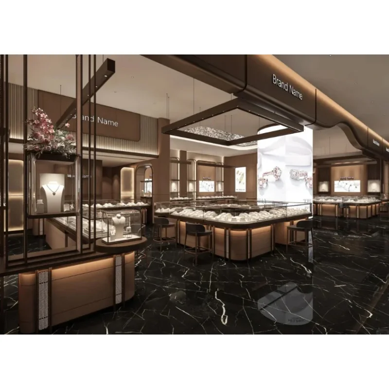 custom.Retail Jeweller Showroom Designs Counter Display Jewelry Shop Interior Design Jewelry Display Jewellery Showcase