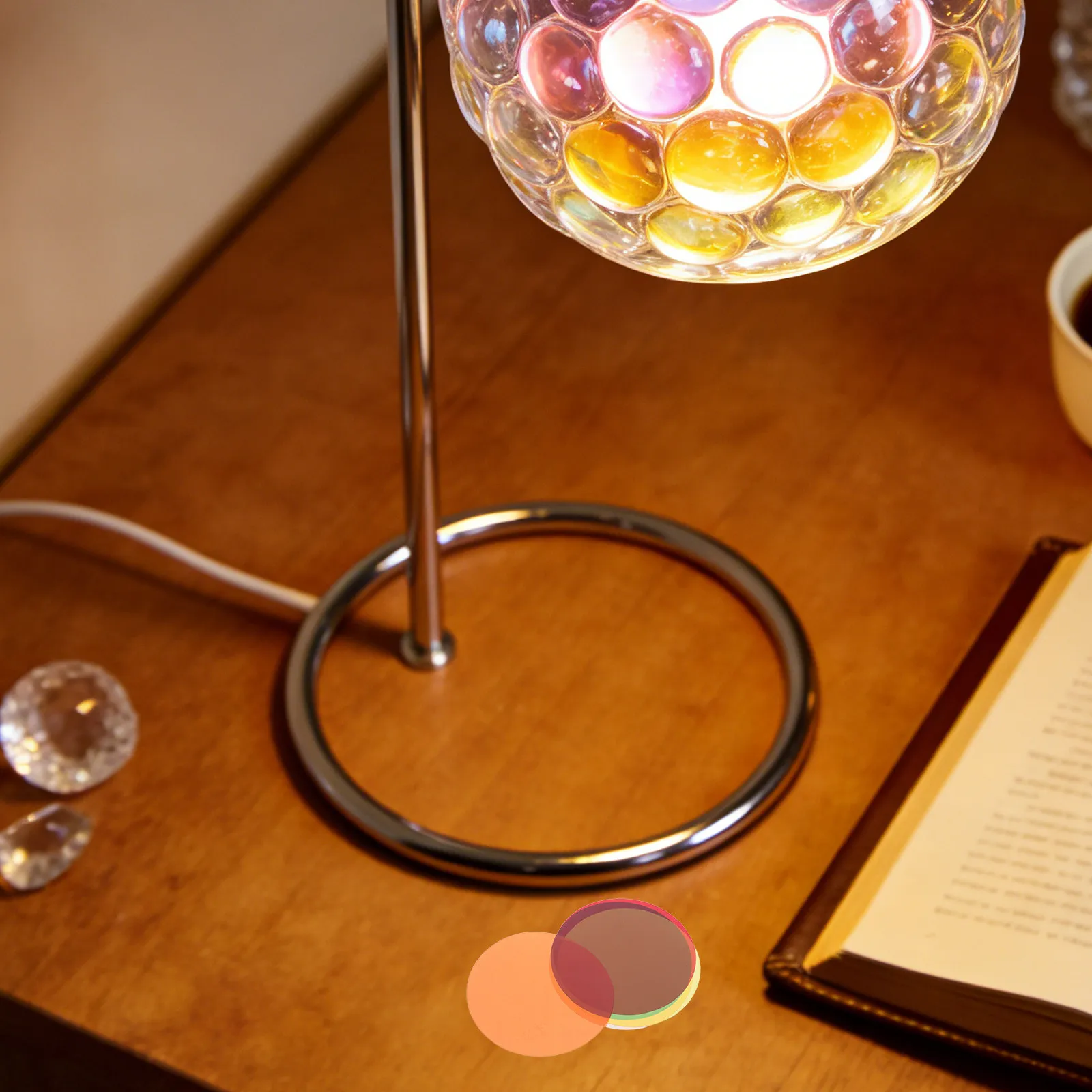 15Pcs Color Correction Filters Peel Stick Warm Round Ambient Light Diffuser Film Self Adhesive for Spotlight Lamps