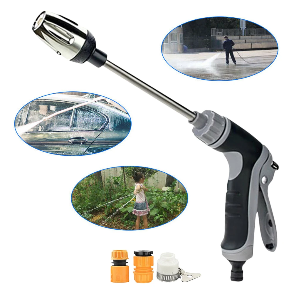 Garden Hose Power Washer with 360° Rotating Waterblitz High Turbowasher Washer Gun for Car Cleaning