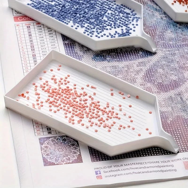 3pcs Large Diamond Painting Tray, Diamond Painting Additions And Tool Kit