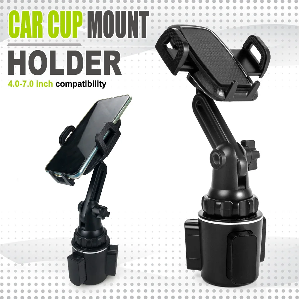 

Car Cup Holder Cellphone Mount Stand 360° Rotation Mobile Phone Cradle Compatible Navigation bracket For IPhone Android Phone