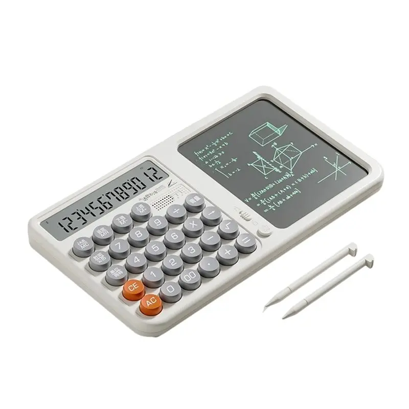 A41Z-Colorful Voice Calculator With Writing Tablet Flexible Keyboard Design For Office School College Students
