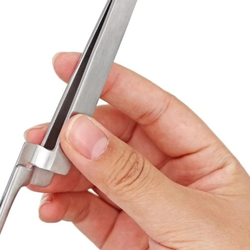 1Pcs Dental Occlusal Paper Tweezers Straight Bite Articulating Paper Holder Serrated Plier Forcep Tool Stainless Steel