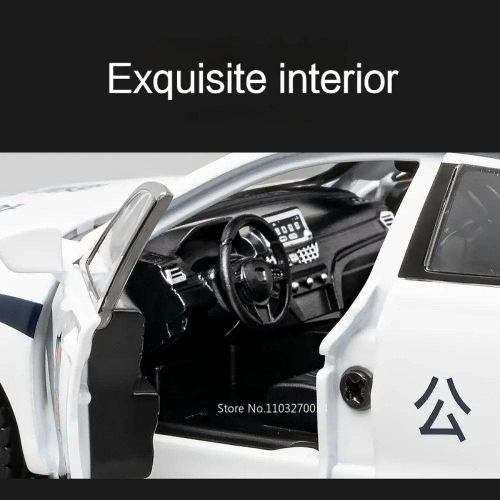1:32 Honda NSX Accord alliage modèles de voitures de Police jouets moulés sous pression 6 portes ouvert son lumière retirer pneus en caoutchouc véhicules cadeaux enfants