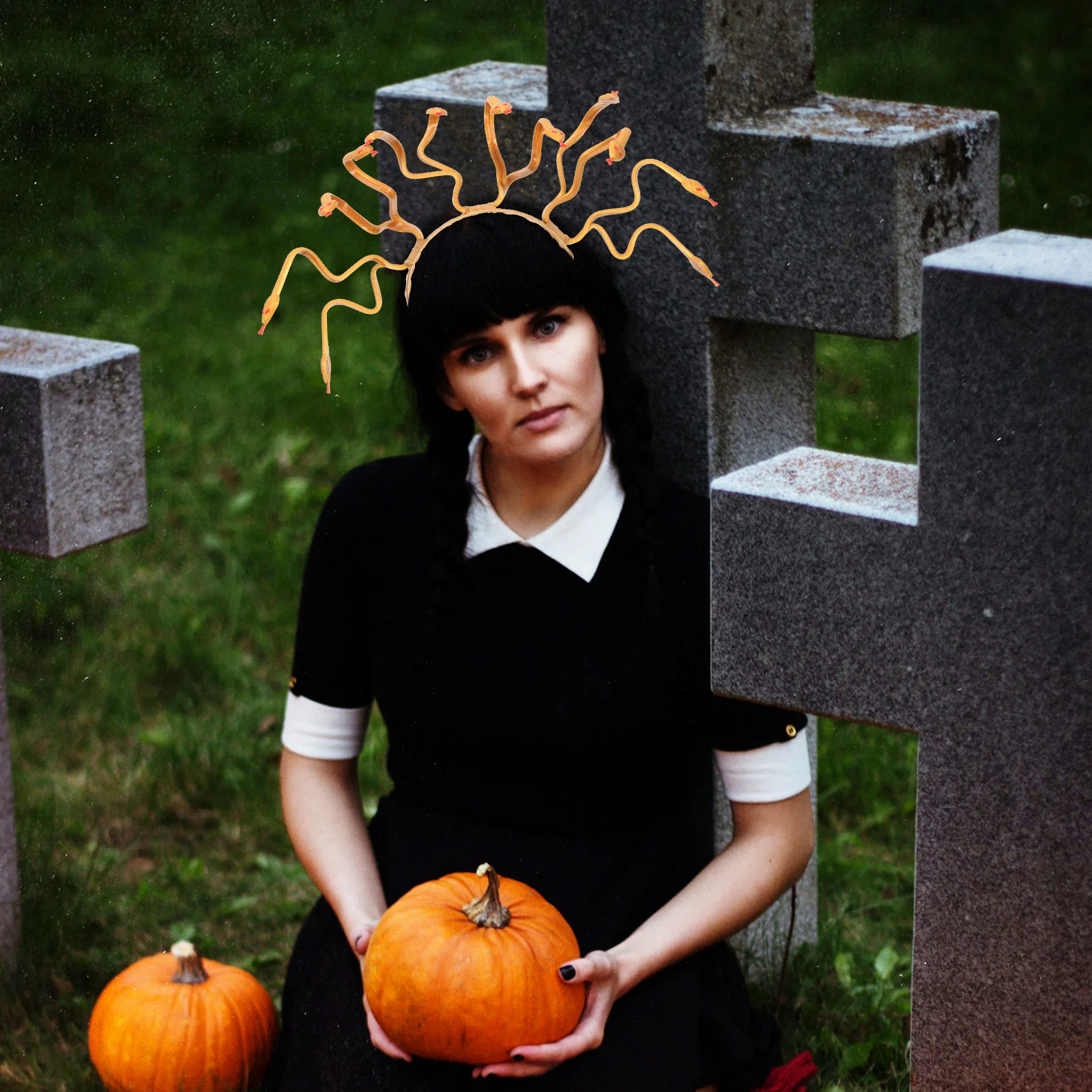 Schlangenförmiger Kopfschmuck, Halloween-Haarband, leicht, Festival-Party-Dekoration für Kinder, Frauen, Mädchen, Schlangen-Design-Kostüm