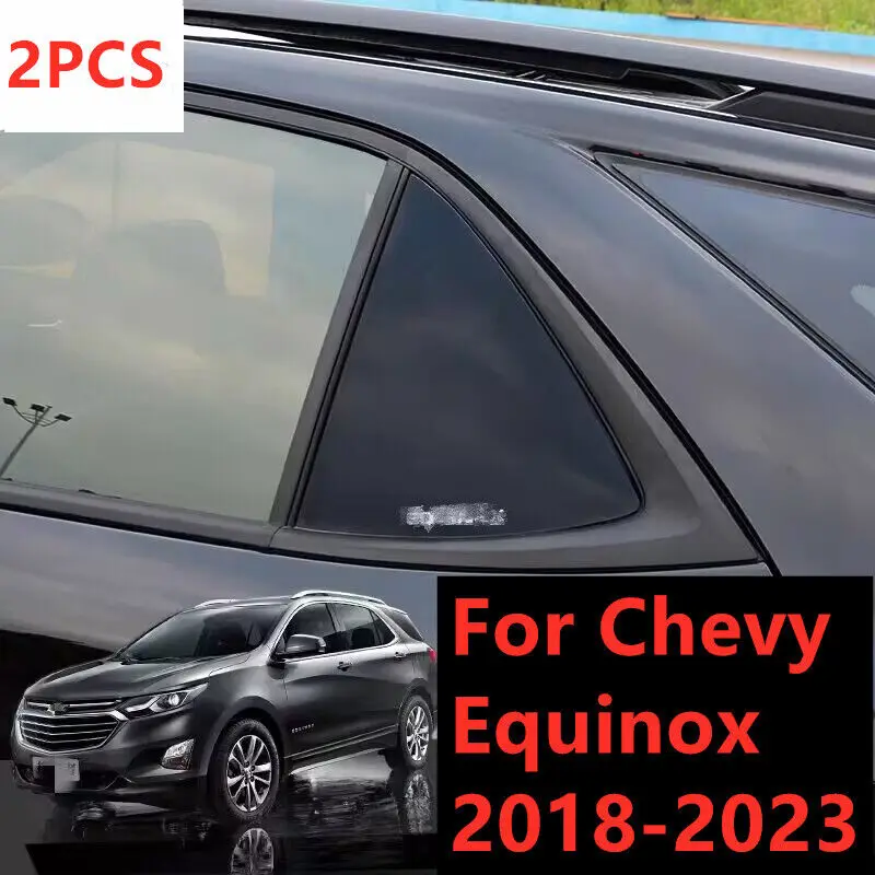 

Глянцевая черная боковая оконная решетка затвора для Chevy Equinox 2018-2023