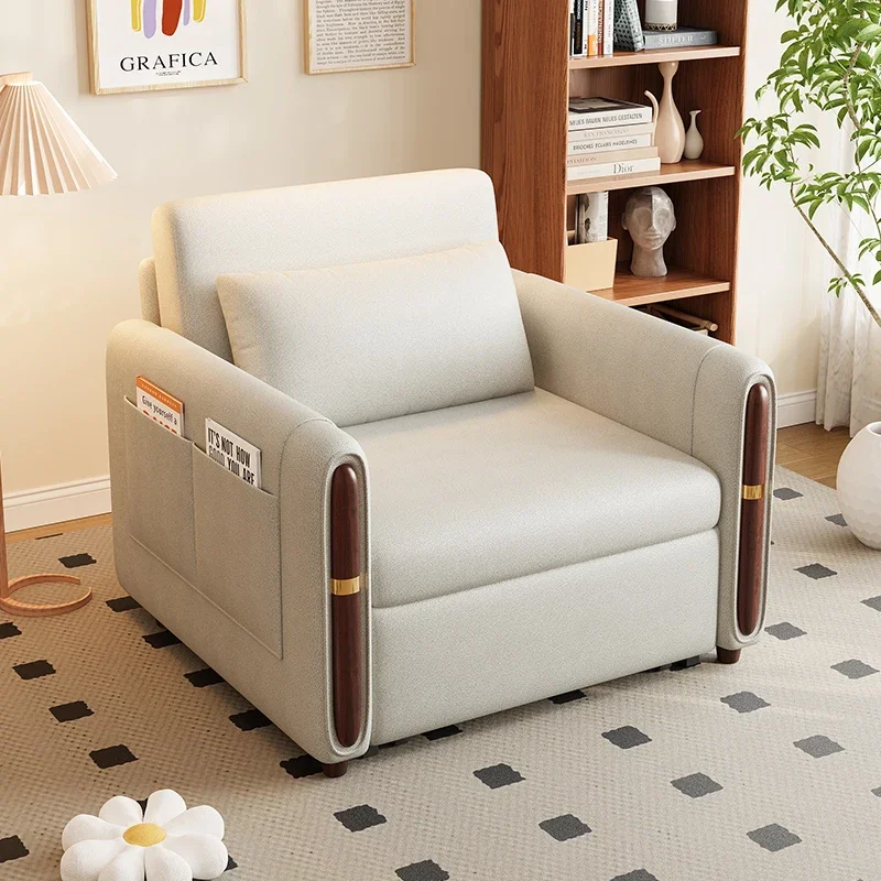 A  Single sofa bed folding dual-use 2 multifunctional office nap balcony sliding type