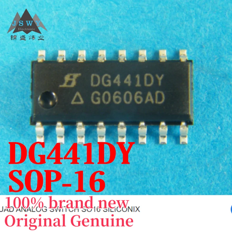 

(5/50 pcs) DG441DY DG441 SOP-16 Analog Switch Authentic Authenticity Guaranteed In Stock Free Shipping