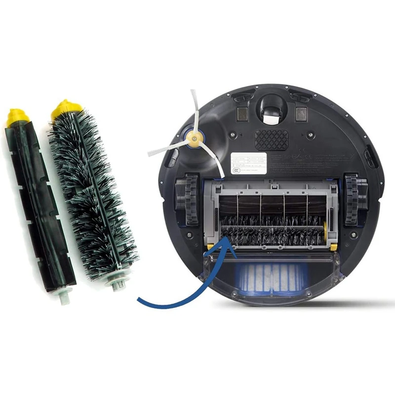 Untuk Irobot Roomba seri 600 605, 606, 610, 615, 616, 620 penyedot debu Robot Mian sikat samping suku cadang Filter Hepa