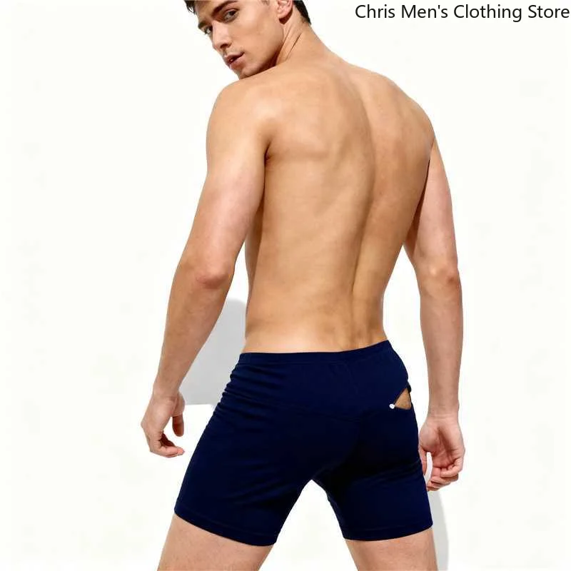 

2026 Мужское удобное хлопковое нижнее белье, шорты, серые облегающие трусы-боксеры для повседневной носки, шорты для тренировок и фитнеса