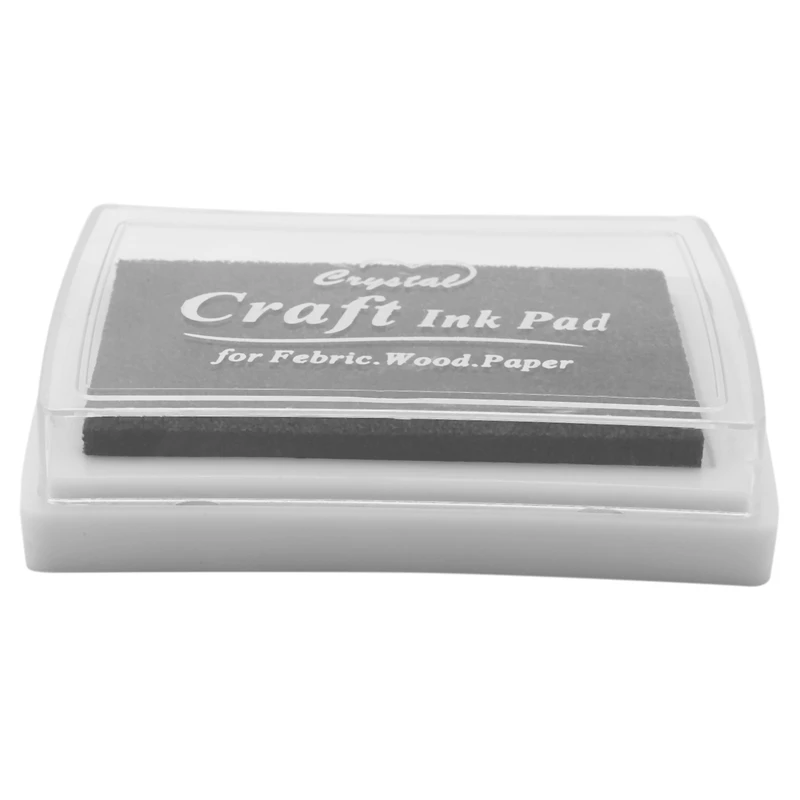 Чёрная чернильная Подушка Inkpad, резиновый штамп, отпечаток пальца, нетоксичный детский Сейф