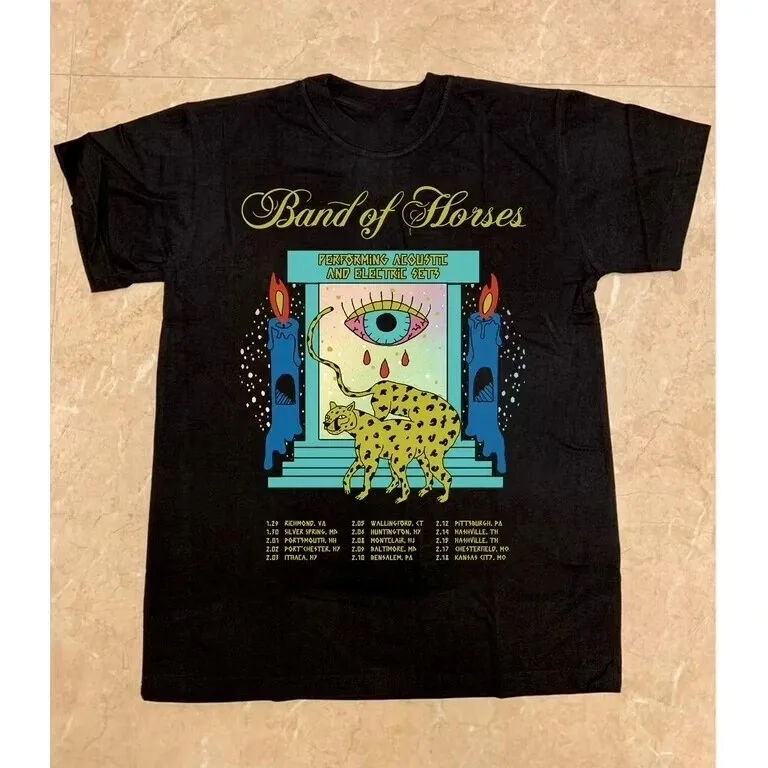 

Band of Horses Tour 2024 Black All Size Gift For Fan Shirt