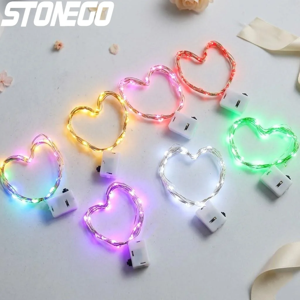 LED Fairy String Lights 1m 2m Colorful Ambient Lighting for Cake Decoration Indoor Outdoor Decor Gift