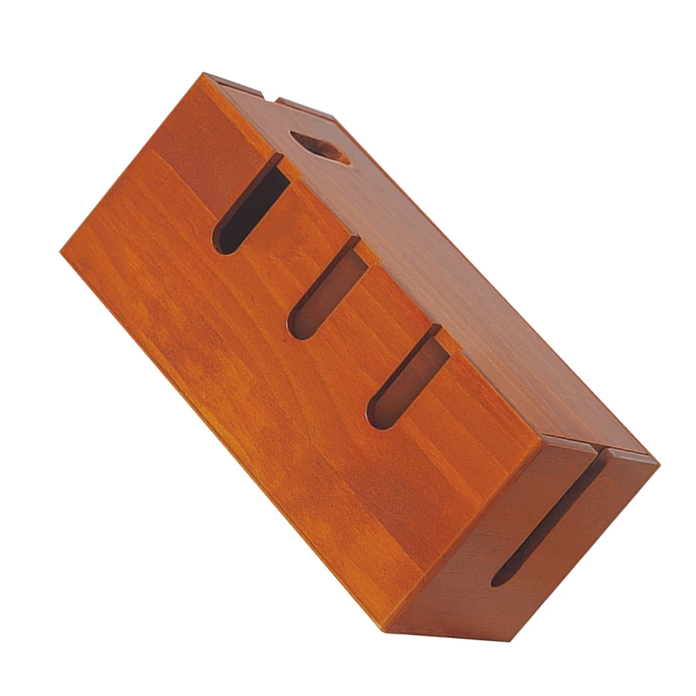 صندوق منظم الكابلات الكبيرة، مخفي سلك سطح المكتب الخشبي لشواحن شرائط الطاقة وصندوق إدارة كابلات البيانات