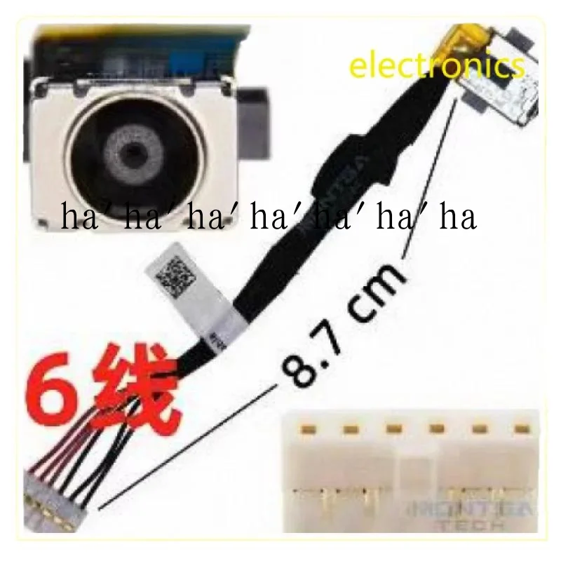 WYORESY New DC In Power Jack With Cable For Asus TUF FX505 FX705 fx705d FX505D FX505DT 6Pin 14026- 00160000   1417-00L40A2.