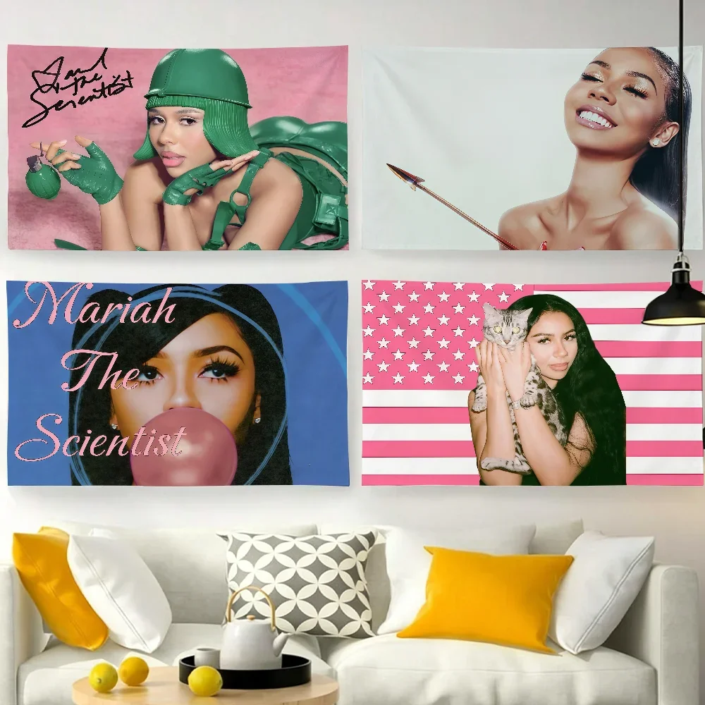 Singer M-Mariah the Scientist flag For Garden Party Living Room Home Wall Decor Banner Bedroom Outdoor Tapestry