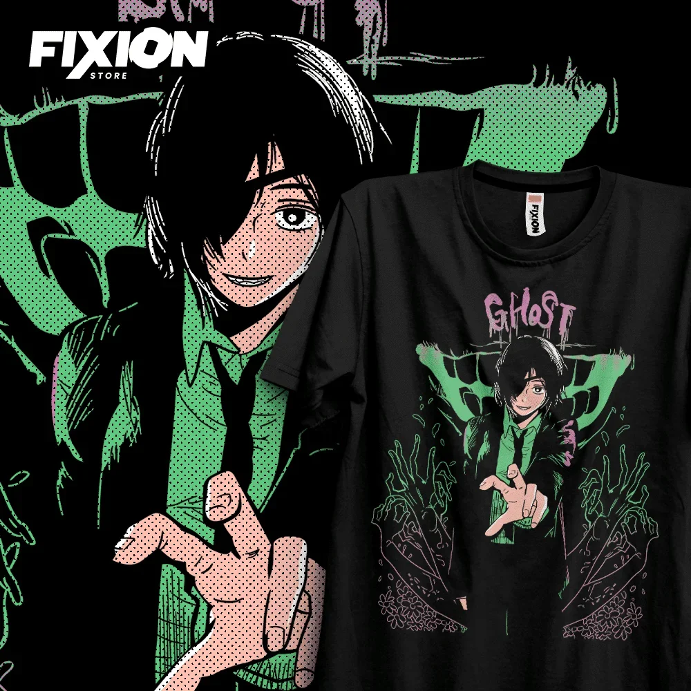 T-shirt For Anime Chainsawman – Himeno (negra) – Nuevos Colores Mange Tee