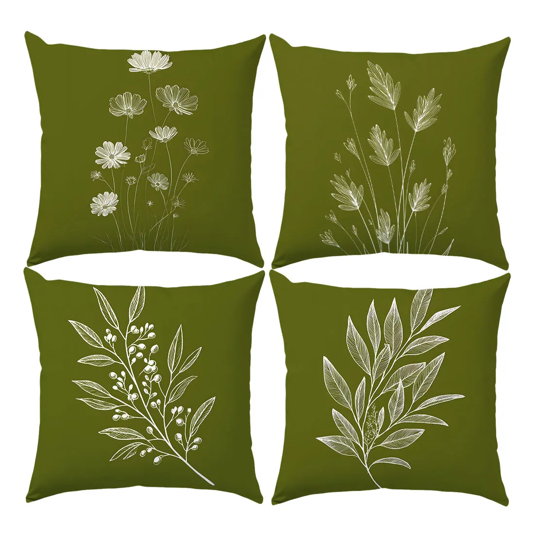 

Plants Decorative Cushion for Home Living Room Decor Throw Pillow Cover Minimally Designed Pillow Cover Decoration