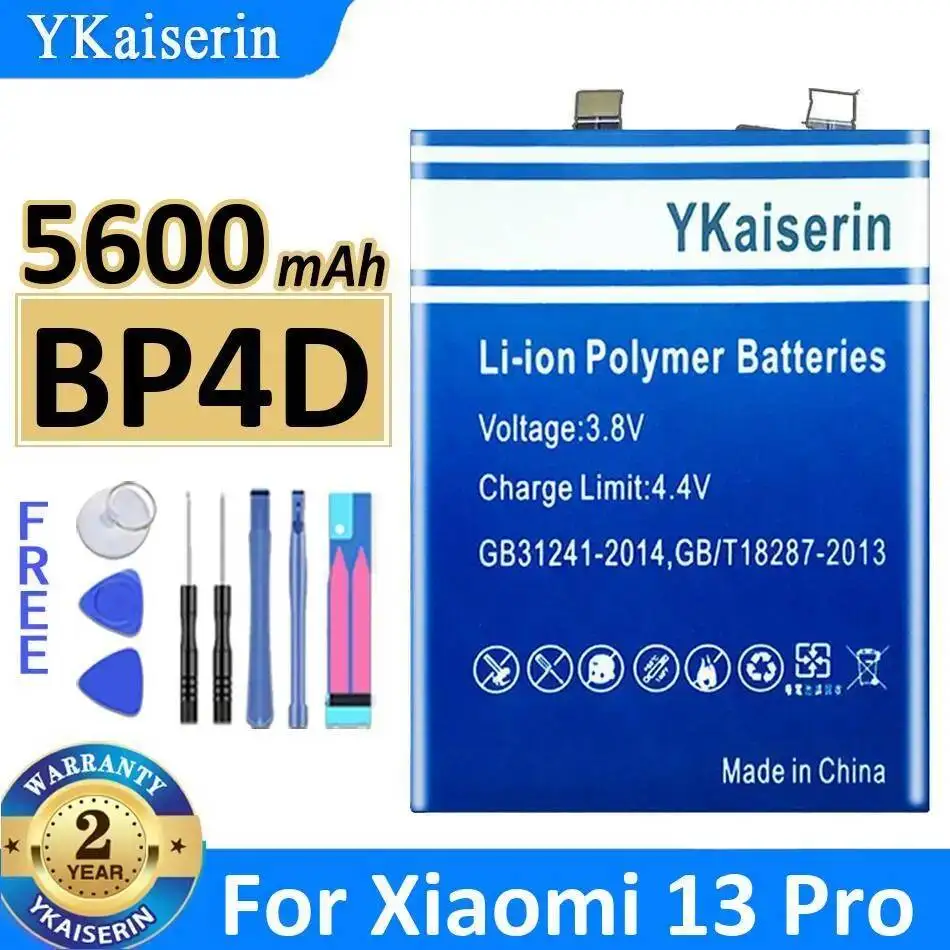 

Надежный сменный аккумулятор высокой емкости 5600 мАч BP4D для мобильного телефона Xiaomi 13 Pro
