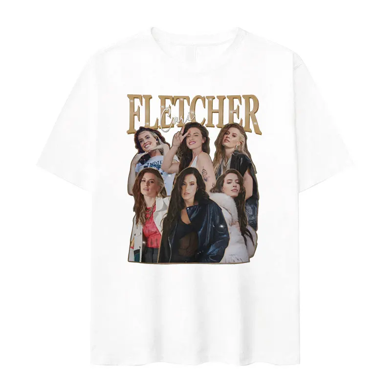 Singer Cari Fletcher Graphic Print T Shirts Men Women Retro High Quality Fashion T-Shirt Casual Oversized Cotton Tees Streetwear