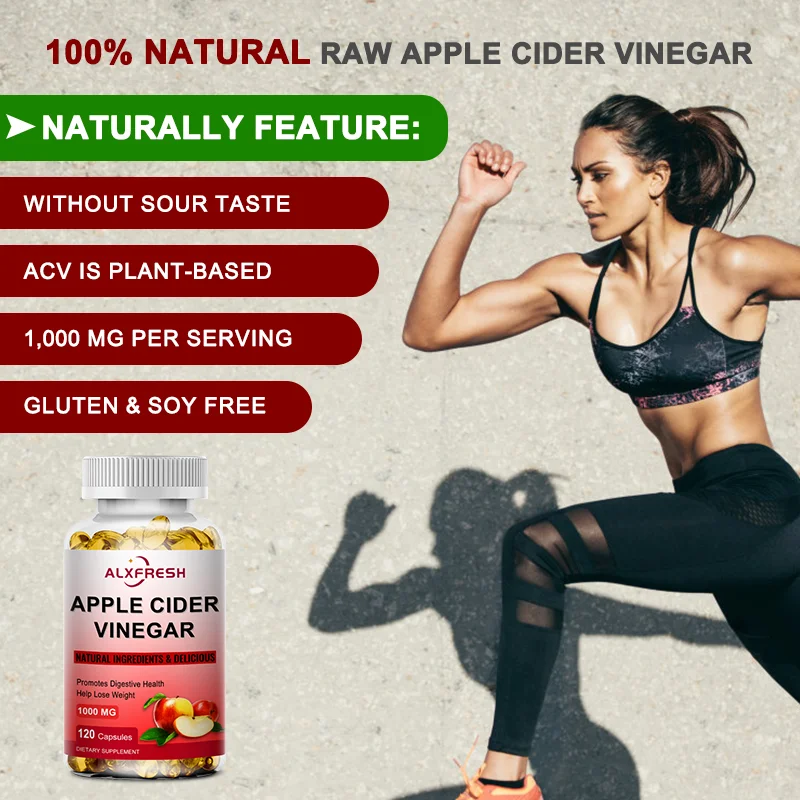 Apple Cider Vinegar Capsules | 1000mg | Non-GMO, Gluten Free Supplement