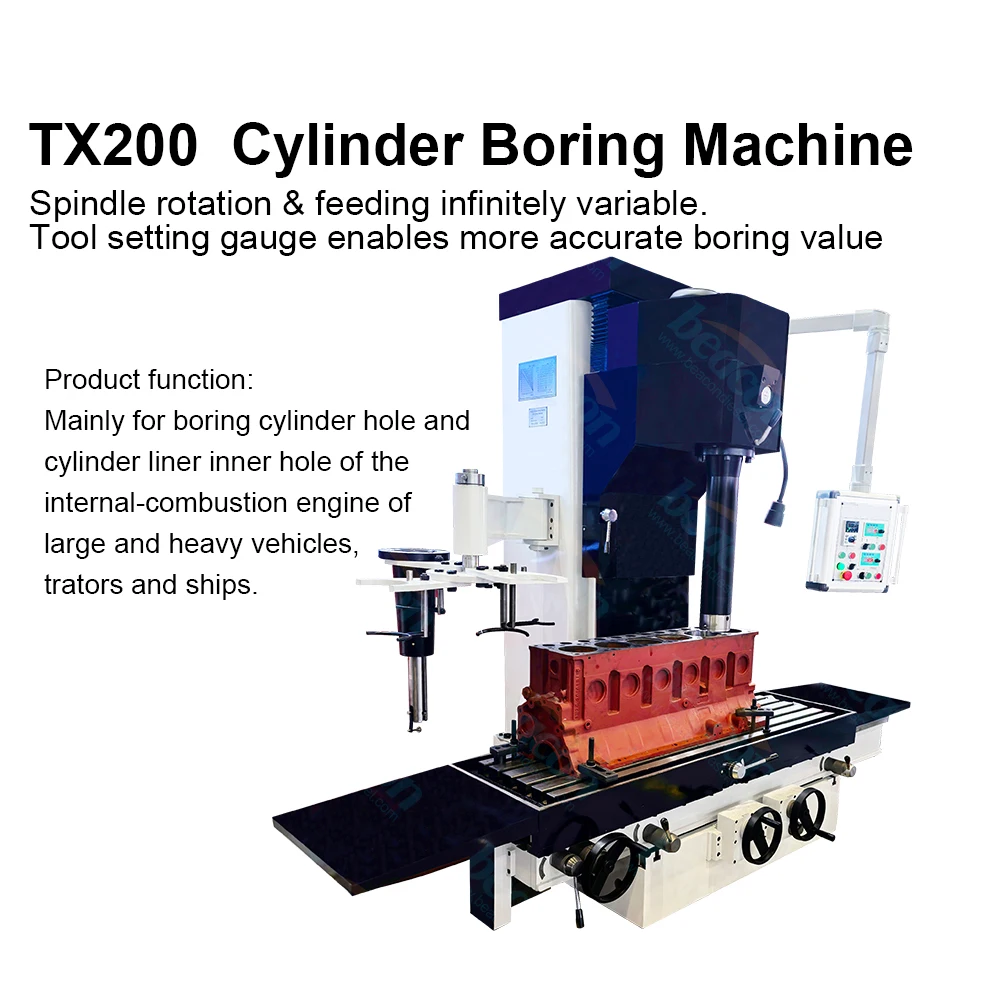 TX200 Horizontal Boring and Resurfacing Machine for Engine Cylinder Blocks