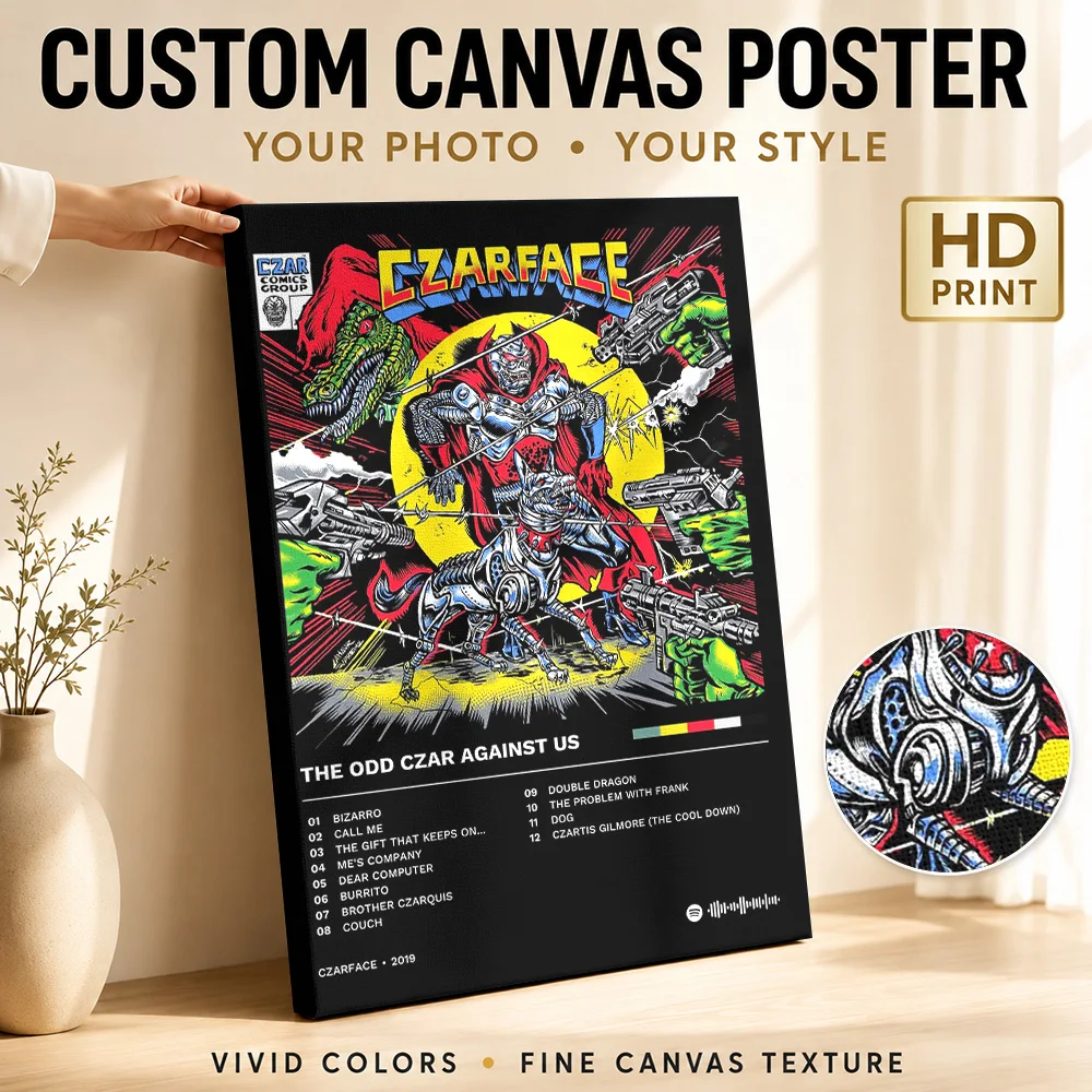 Czarface: The Odd Czar Against Us Canvas Print Poster Custom Modern Pop Culture Wall Art for Bedroom Decor Gift for Collectors