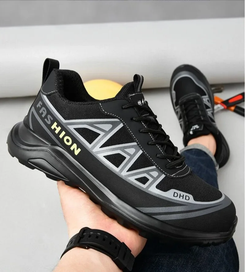 

Safety Shoes Man For Work Safety Boots Indestructible Construction Shoes Steel Toe Protective Men's Work Shoes Anti-Stab Boots