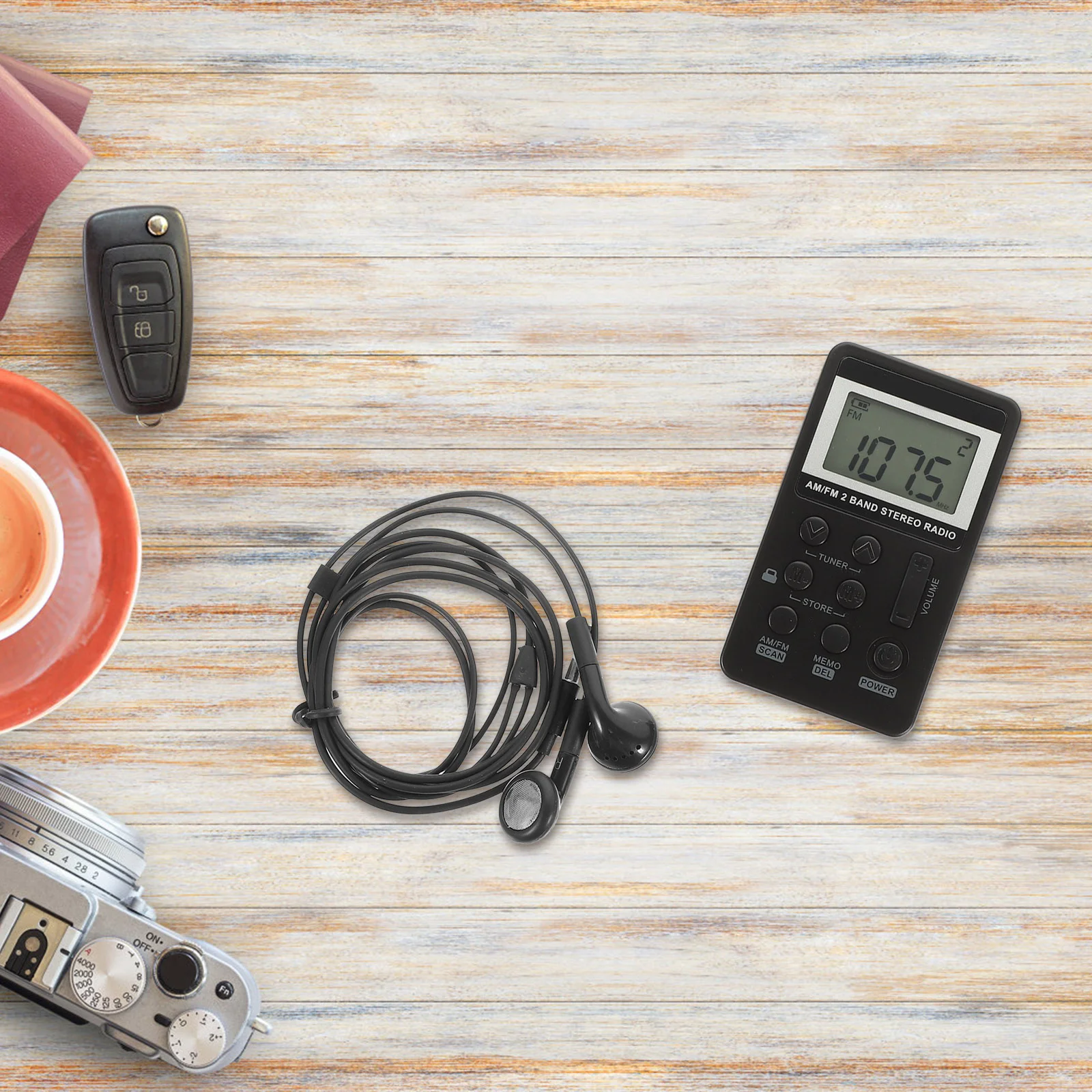 

1pc Portable Radio Mini Fm Am Stereo 2 Band Dsp Signal Processing Abs Shell Lcd Display 31-Level Volume Adjustment