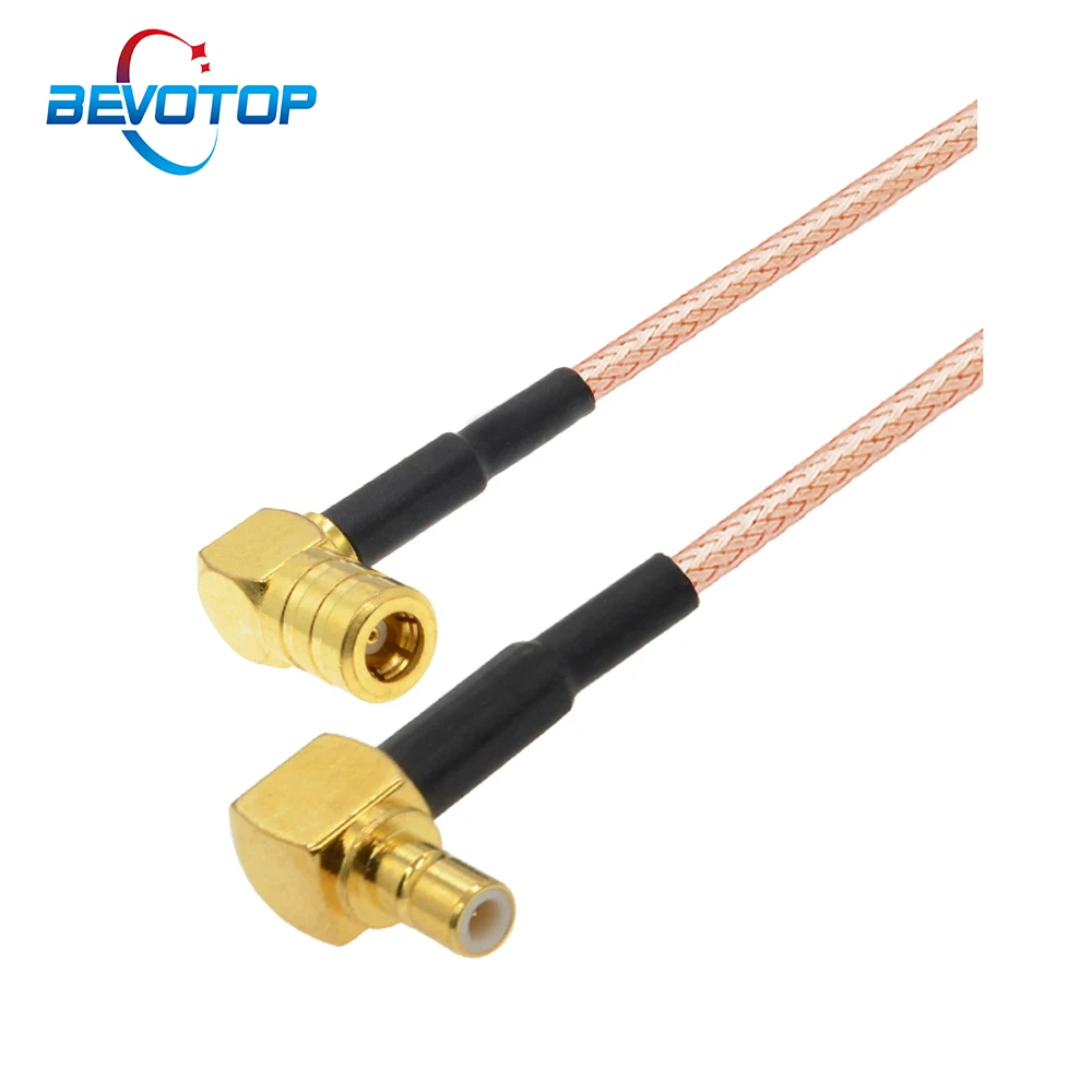 Elbow 90 Degree SMB Male Plug to Female Rigtht Agnel Jack RG316 50 Ohm RF Coaxial Cable Satellite Radio Extension Cord Jumper