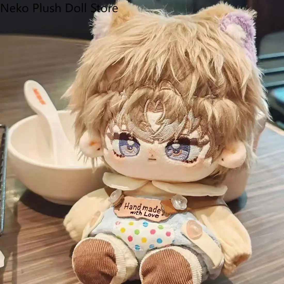 Wuthering ondas jiyan xiangli yao jogo 20cm bonito macio pelúcia boneca corpo cosplay dos desenhos animados vestir-se brinquedo figuras bonecas presente