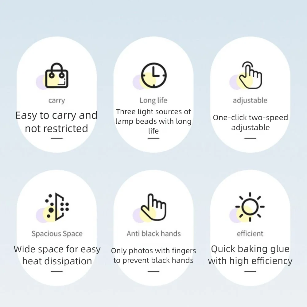 Szybkoschnąca Mini Lampa do Paznokci Efektywna Utwardzanie Jednego Palca Mini Lampa UV Timer 30/60s 3W LED Lampa do Paznokci Żel do Paznokci DIY